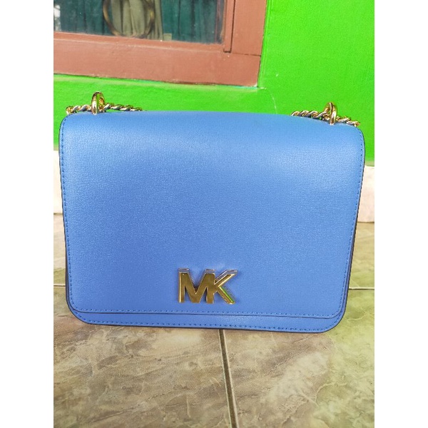 MK MOTT LG Chain Shldr Leather oxford