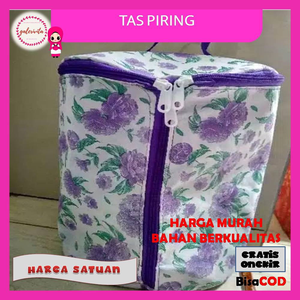 Tas Piring Sango / Tempat Penyimpanan Piring / Tempat Piring / Sarung Tempat Piring Anti Debu