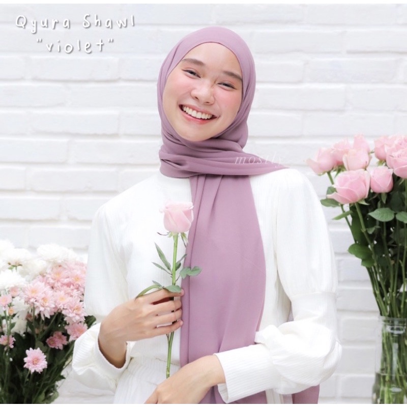 Itsmostly - Qyura Shawl-Violet
