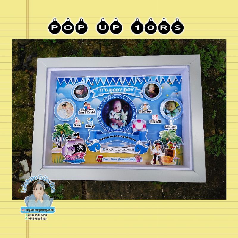 pop up / scrap frame 10Rs || tilik bayi atau biodata bayi