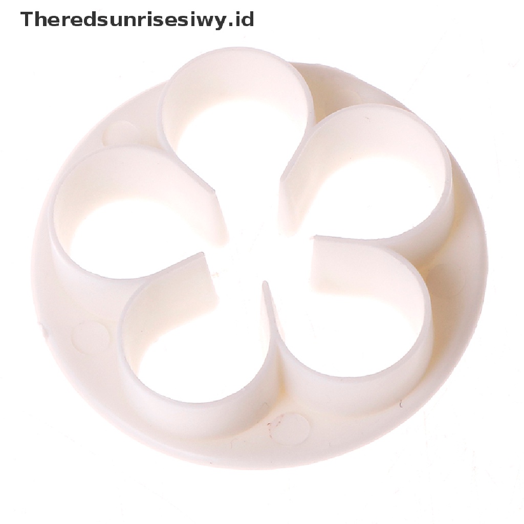 # Alat Rumah Tangga # 4pcs Cetakan Pemotong Adonan Kue Fondant Desain Bunga Rose Untuk Sugarcraft