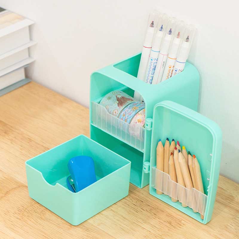 Creative Refrigerator Shape Storage Box / Large-capacity Desktop Organizer