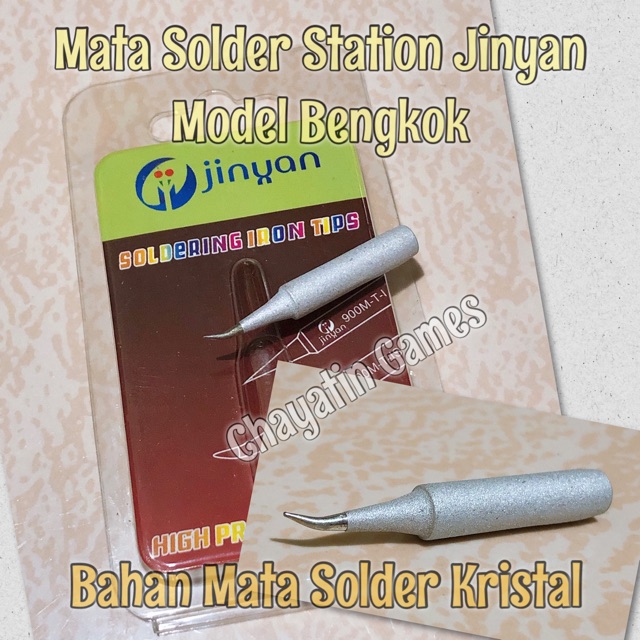 Mata Solder Station Kristal ORI JINYAN 900M-T-S Bengkok Lancip