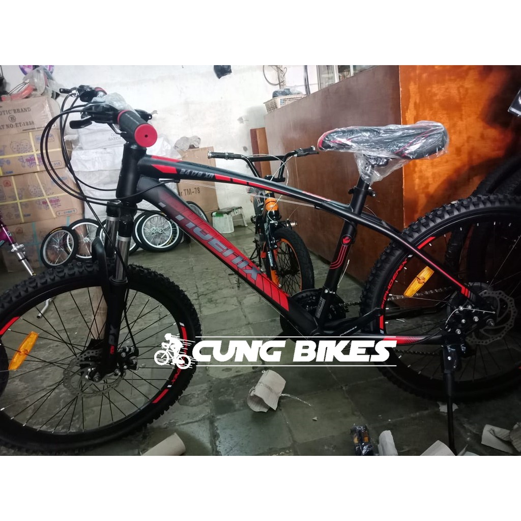  Sepeda  gunung MTB  24  Inch Phoenix  178 XR Shopee Indonesia