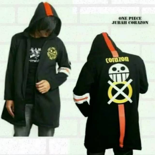 Jubah anime corazon trafalgar law one piece