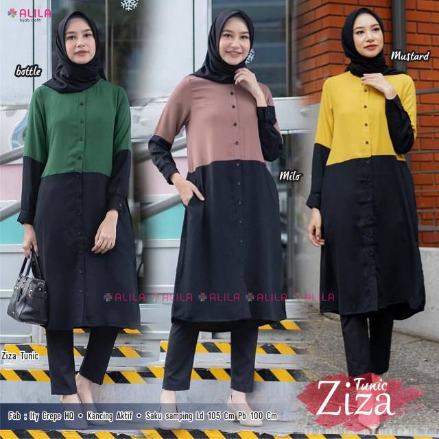 Baju Atasan Wanita Muslim Tunik Ziza Alila