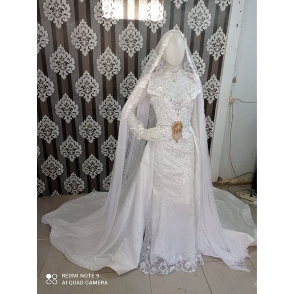 TERMURAH GAUN PENGANTIN KEBAYA PAYET AKAD KONVEKSI GAUN SLIM MERMAID SPAN PENJAHIT BAJU NIKAH