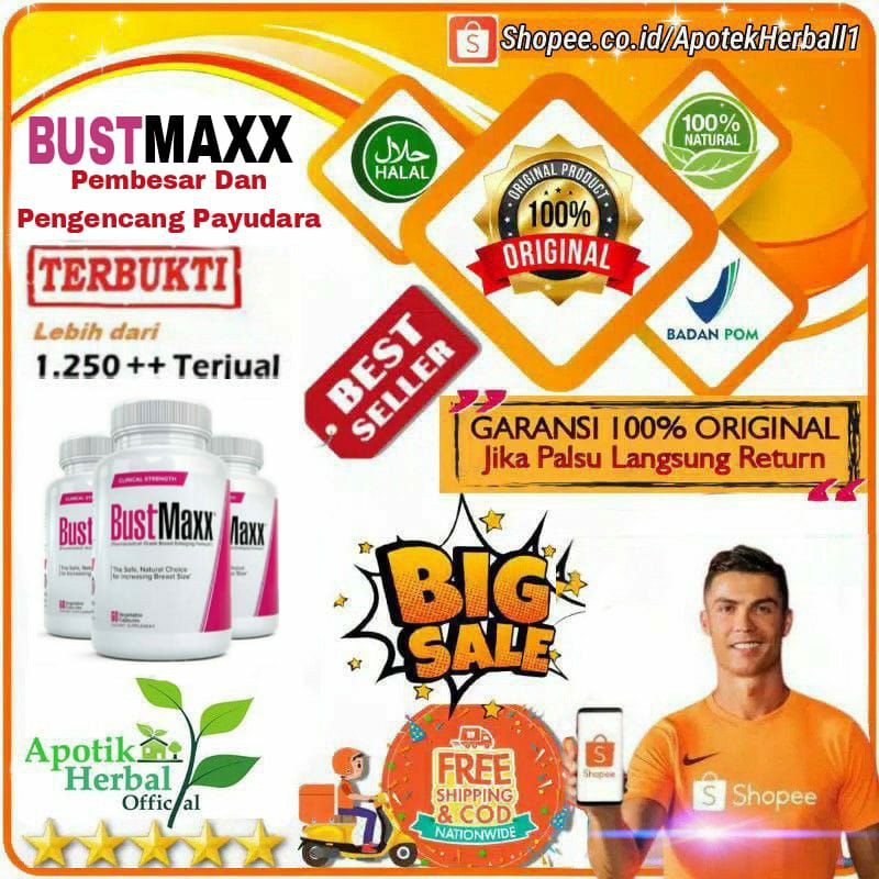 BustMaxx Bust Maxx Asli Obat Pembesar & Pengencang Payudara Secara Cepat Dan Ampuh
