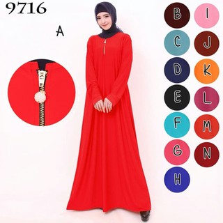 9716 9717 Baju  Gamis  Wanita Terbaru Gamis  Polos Gamis  