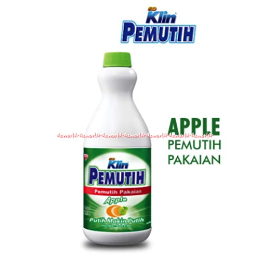 So Klin Pemutih Pakaian 1L Apple  Regular Lemon Putih Makin Putih Noda Bau Membasmi Kuman Soklin Bleching Cloth