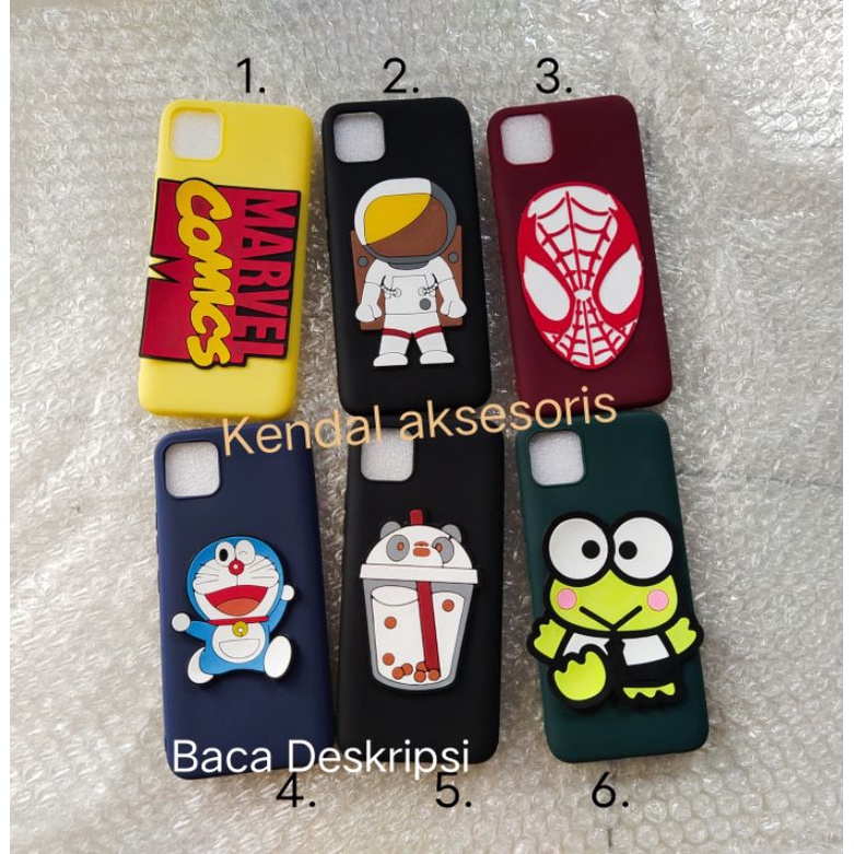 Softcase Advan Nasa Plus kompatibel modifikasi candy karakter 3d logo Apple soft case casing silikon