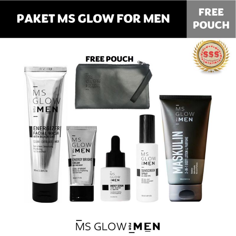 MS MEN/MS GLOW MEN/MS GLOW FOR MEN/PAKET BASIC MS MEN/PAKET BASIC MS GLOW FOR MEN