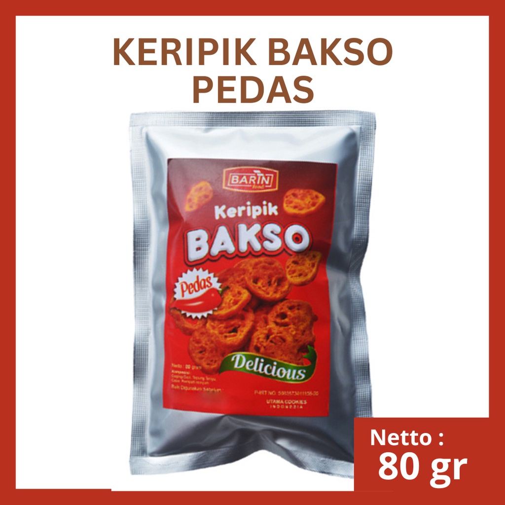 

Barin Basreng Keripik Bakso Goreng Pedas 80 Gram