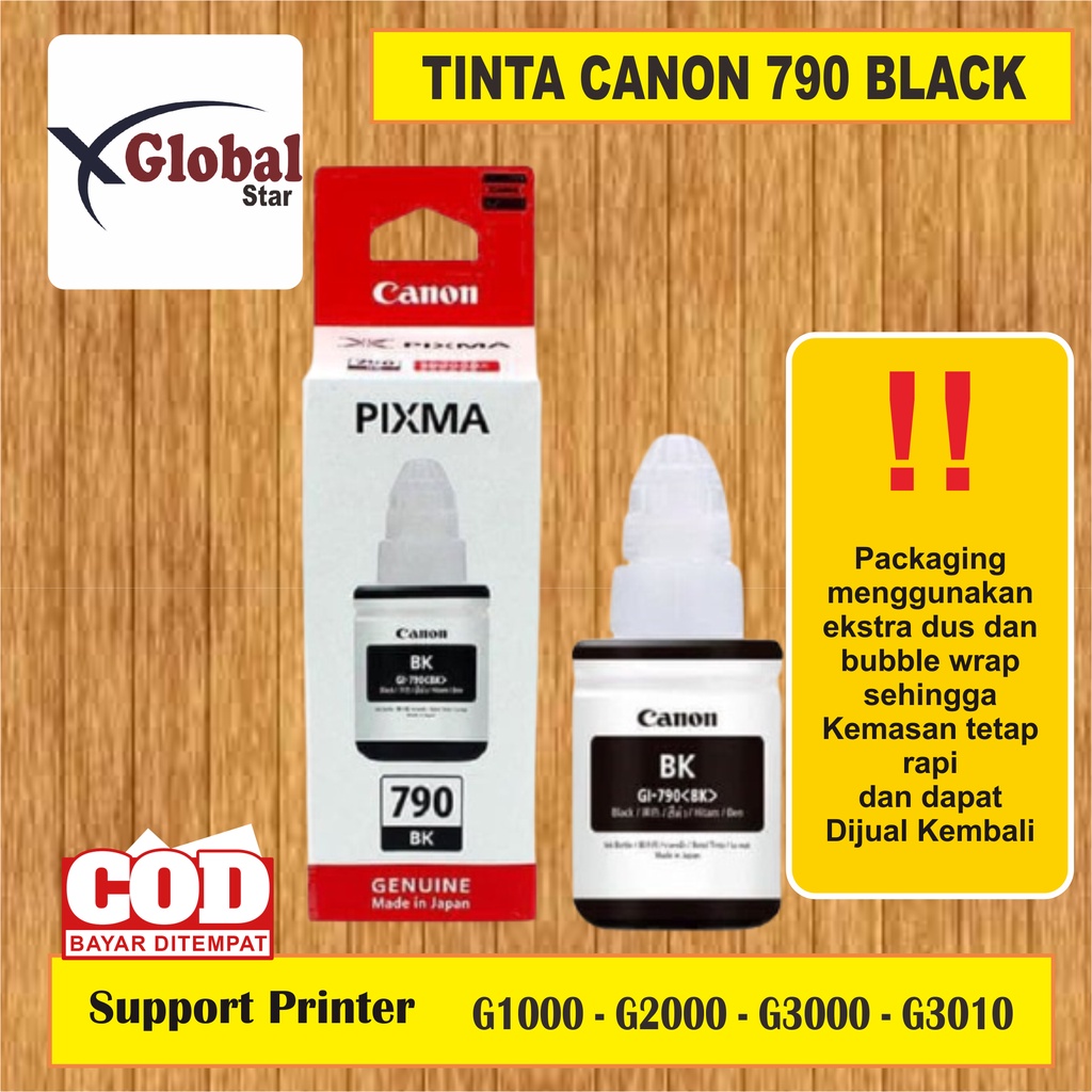 TINTA CANON GI 790 PREMIUM(COMPATIBLE) For CANON G1000, G2000, G2002, G3000 - HITAM TINTA CANON GI 790