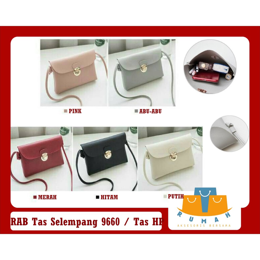 Bayar Di Tempat RAB Tas Selempang 9660 Sling Bag Wanita 