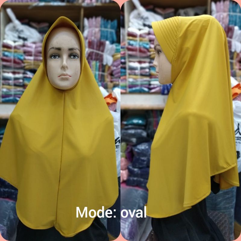 bergooval/bergo scoll/bergo tanggung/hijab instan