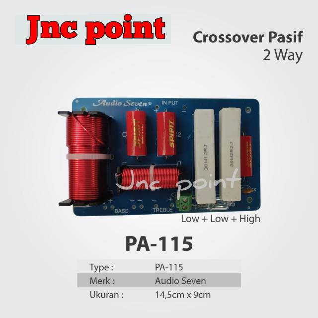 CROSSOVER PASIF AUDIO SEVEN PA 115 Crossover 2 way ORIGINAL