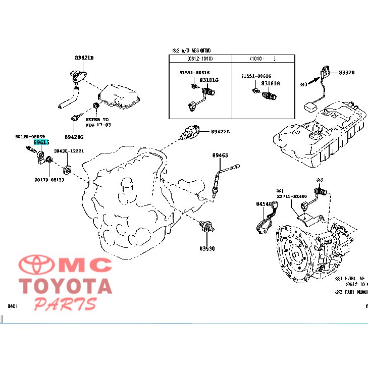 Sensor Knock knok Control Avanza Rush Calya Agya Xenia 89615-BZ040