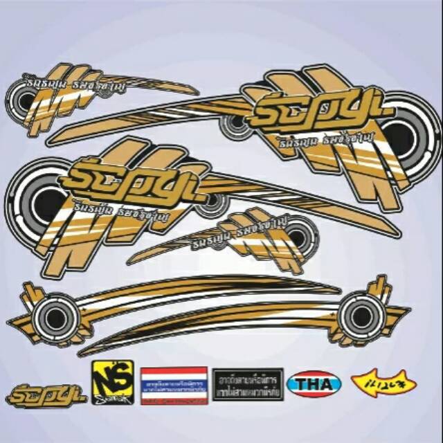 Striping variasi Scoopy lis body honda scoopy simple thailand
