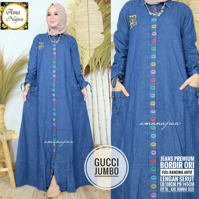 GAMIS JEANS GUCCI JUMBO BY AMA NAJWA