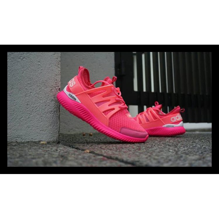 Sepatu Casual Running Adidas Alphabounce Pink Cewek Woman 36-40 