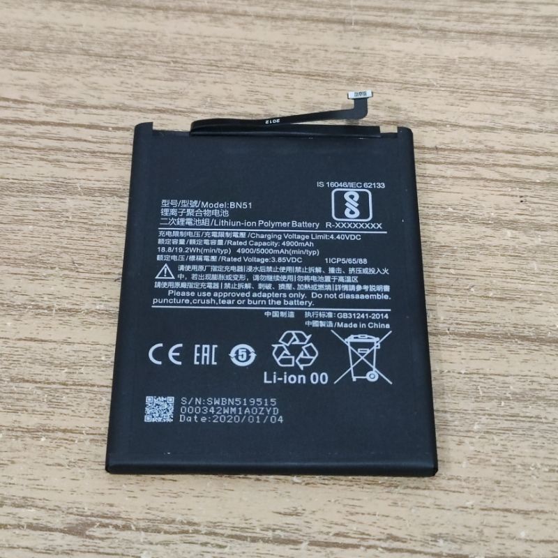 BATERAI BN51 COMPATIBLE FOR REDMI 8 / 8A / 8A PRO