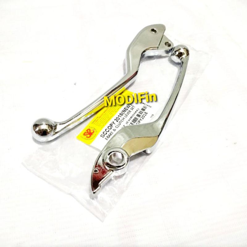 Handle Rem New SCOOPY Fi Ban Donat Ring 12 Handel Kanan Kiri Krom Original SYS Racing Chrome