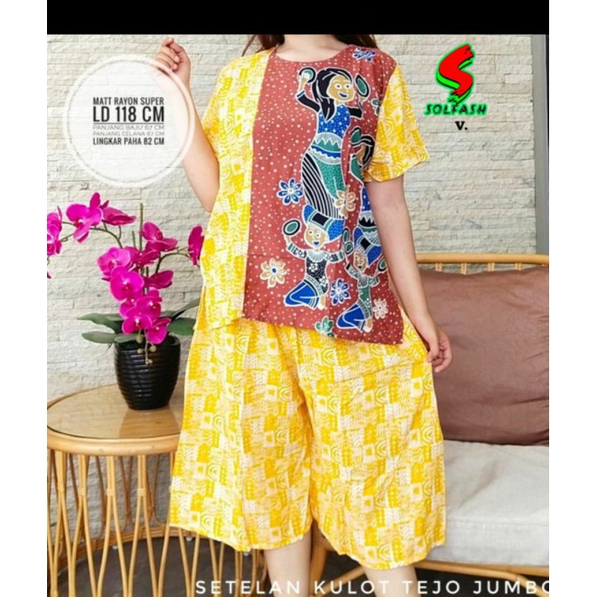 setelan kulot tejo jumbo