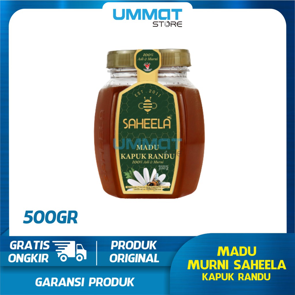 

Madu Murni Saheela Kapuk Randu 500gr