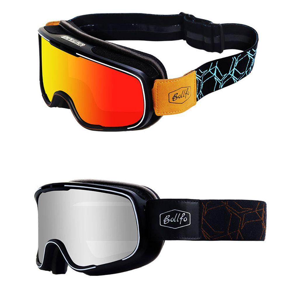 Top 2Pcs Kacamata Motor Outdoor Motocross Ski Goggle Vintage Eyewear Pelindung Gears Helm Kacamata