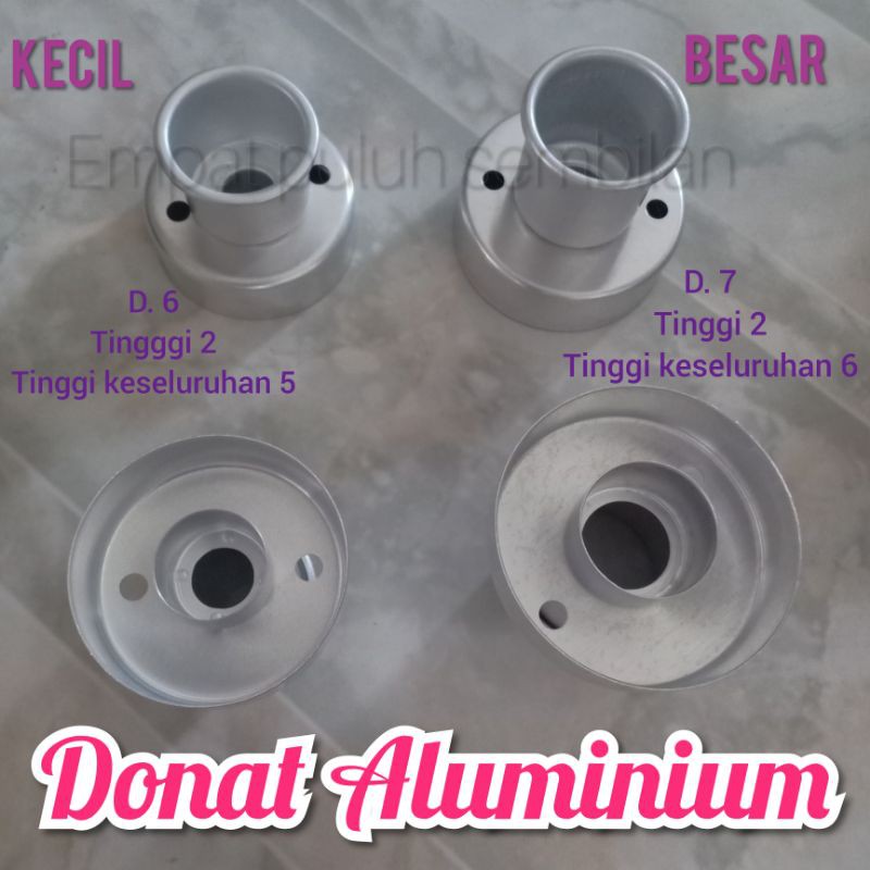 cetakan donat aluminium super / loyang kue donat / cookies cutter / alat pencetak donat tebal / ceta