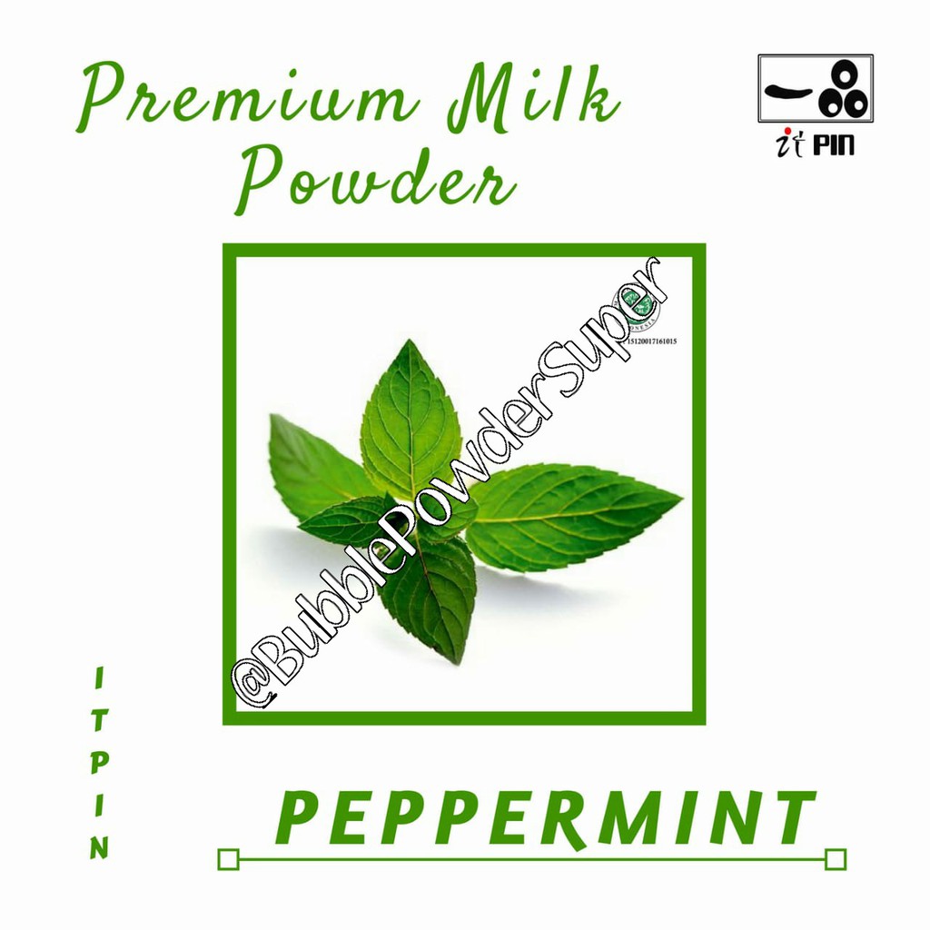 [FREE BUBBLE MINI 100GR*] Peppermint Milk Powder / Serbuk Peppermint @1kg