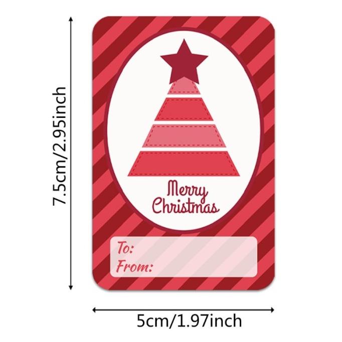 

MG 250PCS / ROLL STIKER LABEL NAMA DESAIN NATAL DENGAN PEREKAT 6 SDFD31322