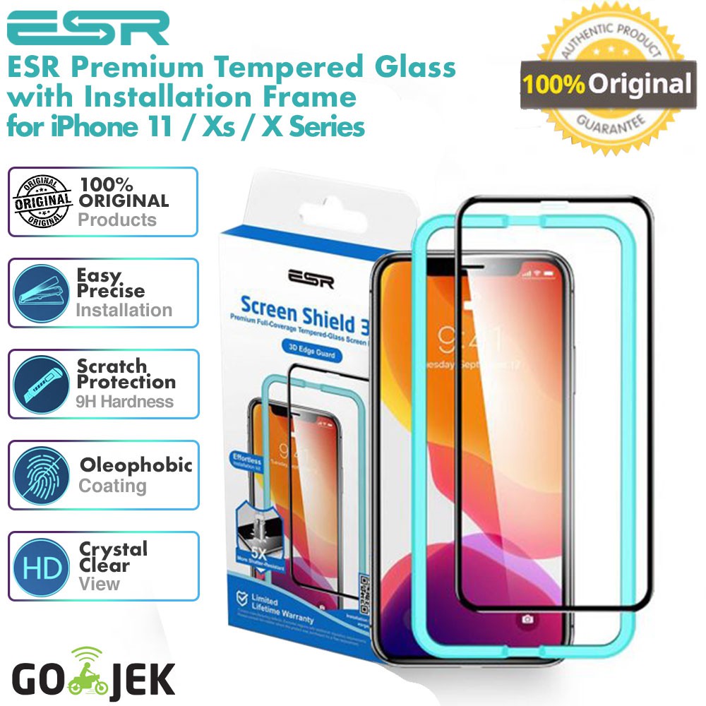Original ESR Tempered Glass iPhone 7 / 8 / SE 2020 / X