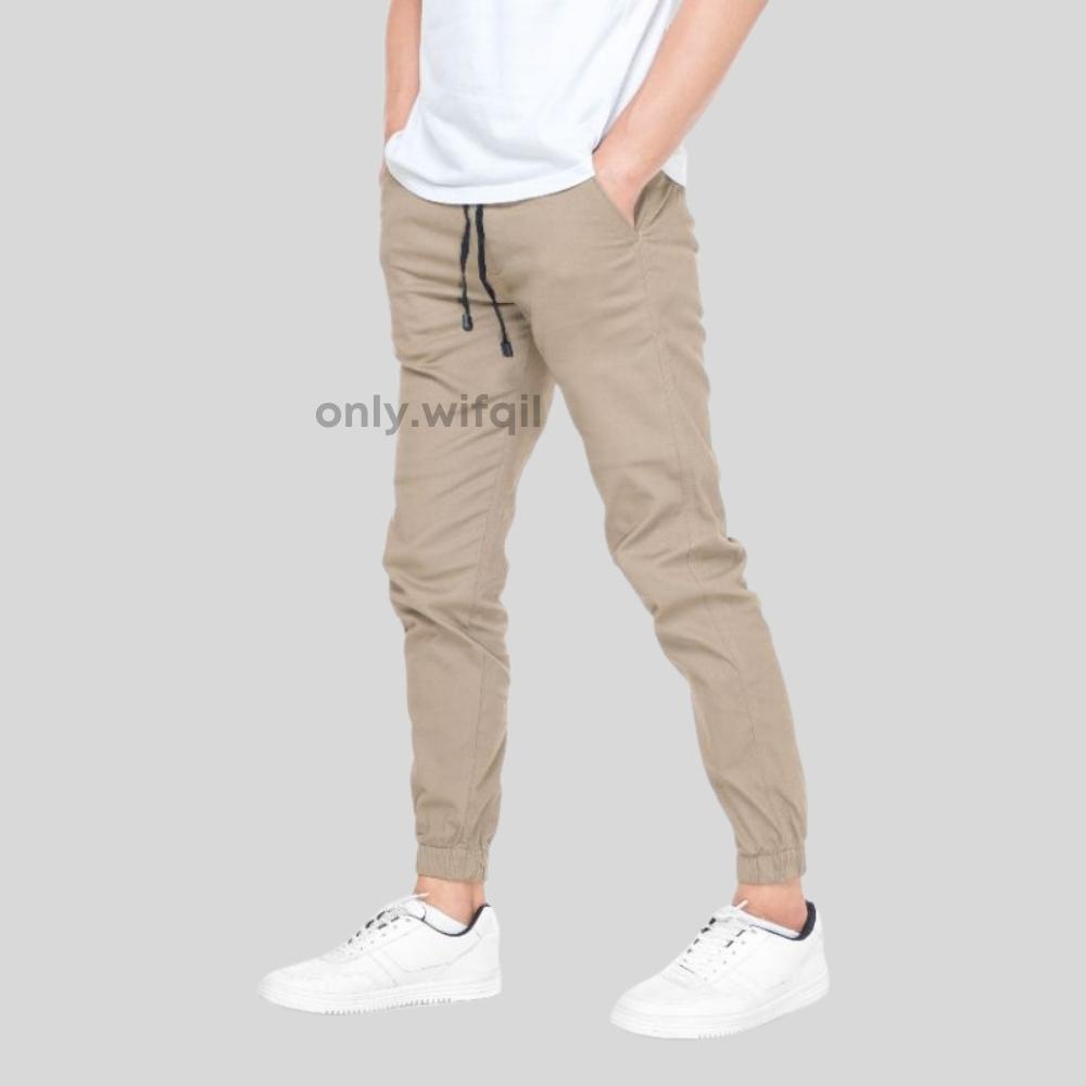 Promo [Coklat] Celana Panjang Jogger Chinos Pria Wanita (Unisex) Premium Terbaru
