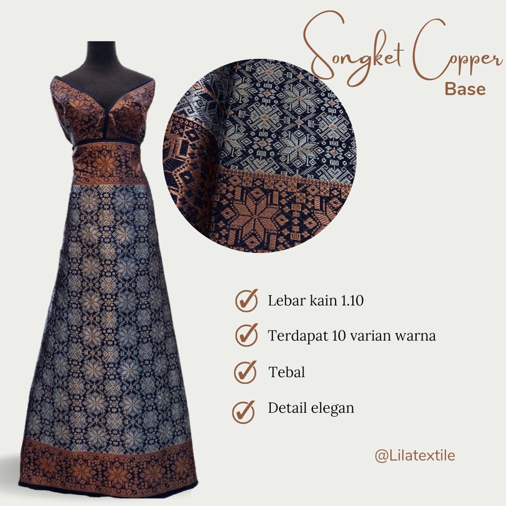 KAIN SONGKET PREMIUM ( BEST SELLER!!!! ) HARGA PER 0,5 METER