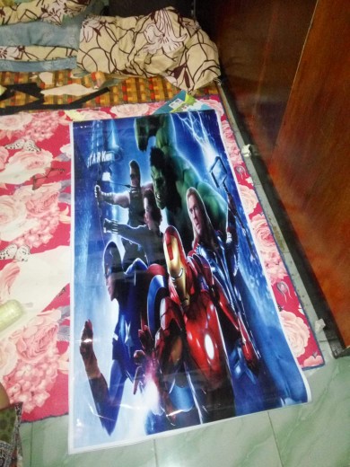 Stiker Kulkas 1 Pintu Motif Avengers