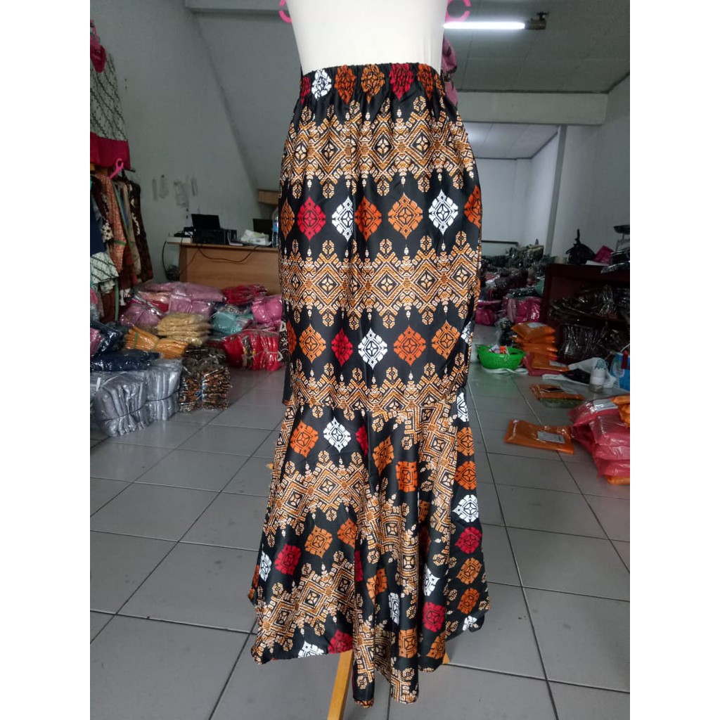 SB Collection Rok Maxi Livia Panjang Longskirt Duyung Casual Batik Wanita