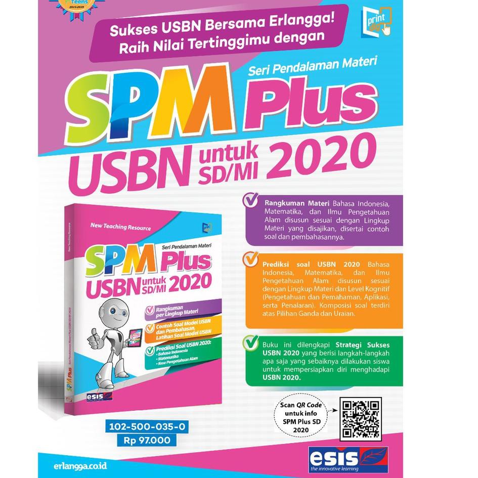 Terbaik BUKU UN SPM  Plus 2020/ USBN SD MI 2020 / ERLANGGA / Kelas 6 / USBN 2020 /UN 2020 ✈