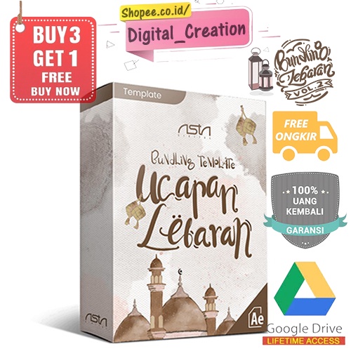 ASTA Digital Bundling Template Ucapan Lebaran Ramadhan | Volume 2