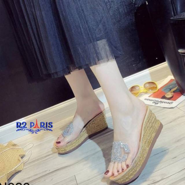 ZPT-Sandal wedges fashion wanita OF-58/ wedges canel /Mika/ harga fromo