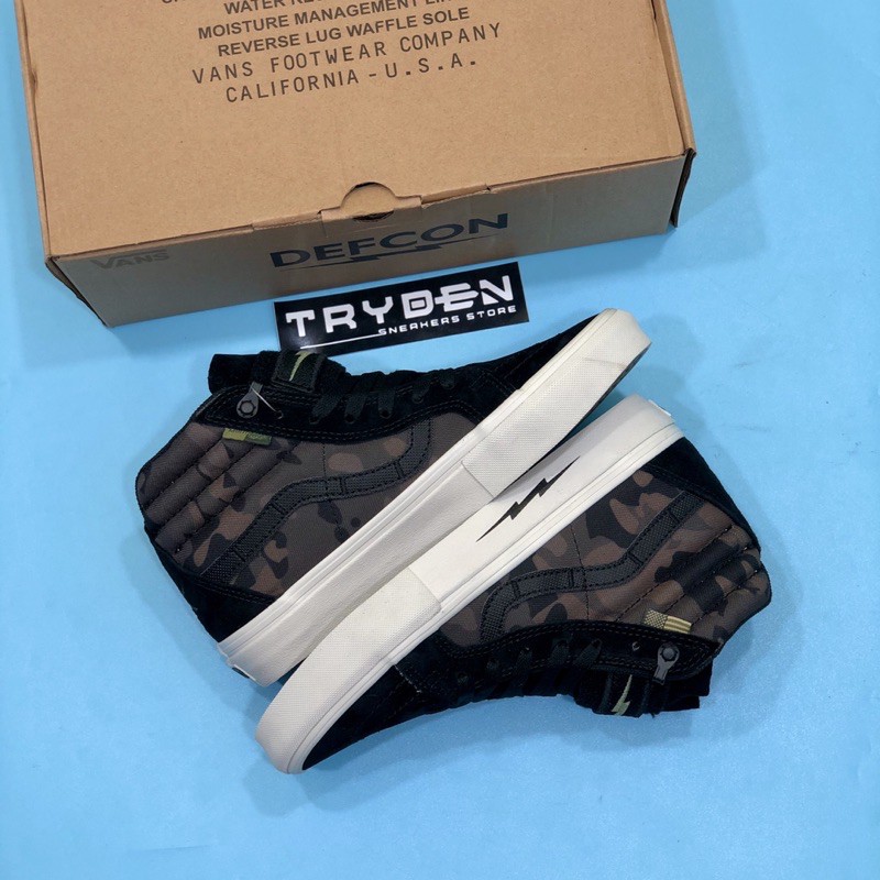 Defcon X Vans Sk8-Hi Notchback Multicam Black