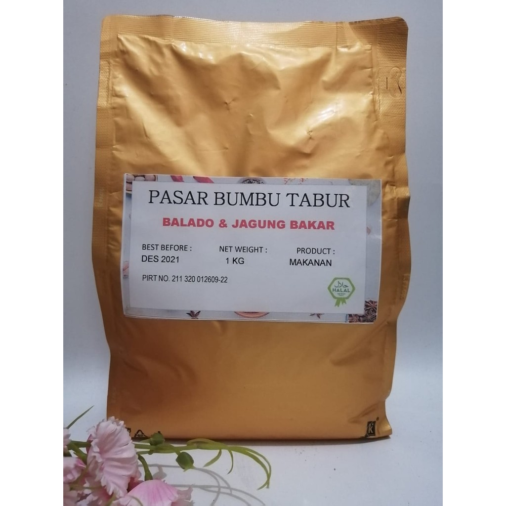 

BUMBU TABUR BALADO + JAGUNG BAKAR 1 KG BUBUK MAKANAN ENAK MURAH HALAL