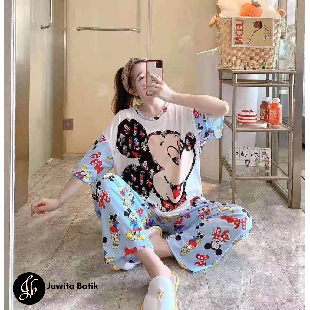 Juwita Batik - Baju Tidur Wanita Import | Setelan Cp Spandek Import Fashion Kekinian