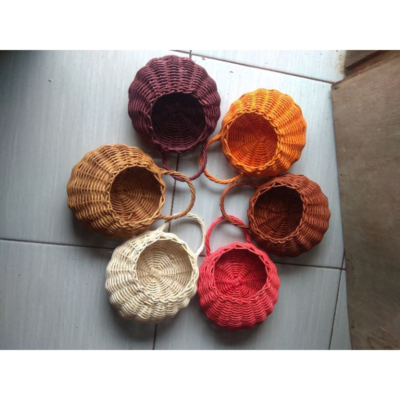 pot dinding full rotan diameter besar