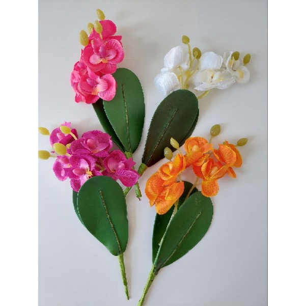 Bunga anggrek palsu artificial hias dekorasi/bunga anggrek palsu