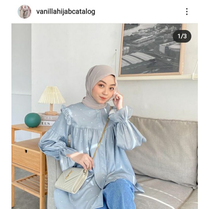 Yoona Blouse Vanilla Hijab XXL Eggsalt