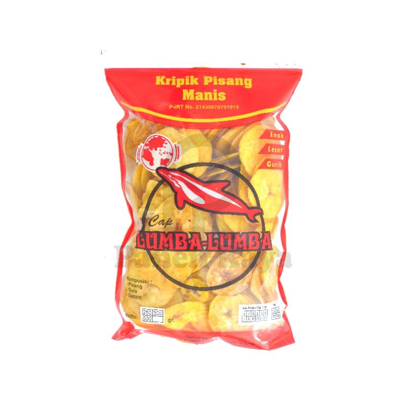 

Keripik Pisang Agung Malang Cap Lumba Lumba Kripik Manis / Asin