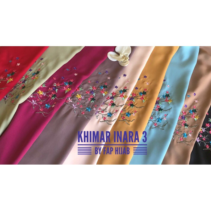 Khimar Inara 3 Bordir Non Pad //by FAP HIJAB