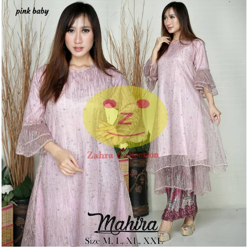 SET TUNIK MUTIARA GLITER MAHIRA